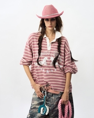 Insane® Twin Horse Polo LongSleeve - Dusty Rose