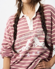 Insane® Twin Horse Polo LongSleeve - Dusty Rose