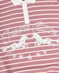Insane® Twin Horse Polo LongSleeve - Dusty Rose