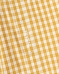 Insane® Wild Luck Plaid Shirt - Yellow