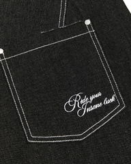 Insane® Horseshoe Jorts - Raw Denim