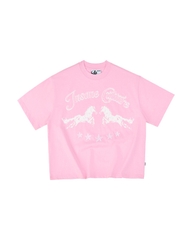 Insane® Twin Horse Tee - Baby Pink