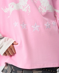 Insane® Twin Horse Tee - Baby Pink