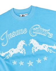 Insane® Twin Horse Tee - Baby Blue