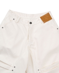 Insane® Rawline Jorts - White