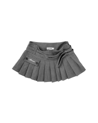 Insane® Campus Mini Skirt - Dark Grey