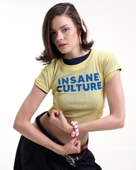 Insane® Culture Baby Tee - Lime Yellow