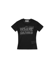 Insane® Script Baby Tee - Black