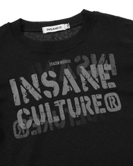 Insane® Script Baby Tee - Black