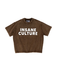 Insane® Culture 26 Washed Tee - Faded Brown