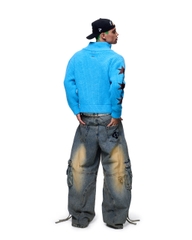 Insane® Harrington Cardigan - Neon Blue