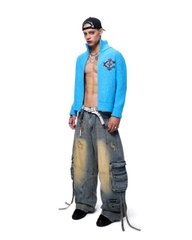 Insane® Harrington Cardigan - Neon Blue