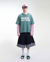 Insane® Culture 26 Washed Tee - Faded Green