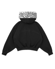 Insane® Arctic Leopard Hoodie Zip - Black