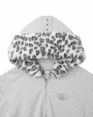 Insane® Arctic Leopard Hoodie Zip - Melange