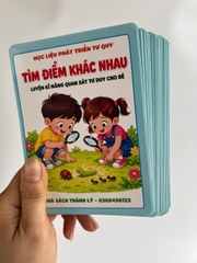 Học liệu TÌM ĐIỂM KHÁC NHAU KHỔ A5 TẶNG BÚT