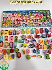 Bảng gỗ số 5 in 1