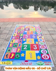 Thảm vận động số, chữ cái (mẫu 5)