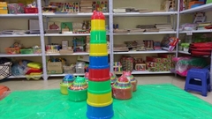 lồng cốc tròn số và chữ cái