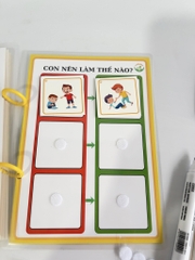 Học liệu Bạn nên làm gì - Hành vi đúng sai A5 CÁN BÓNG