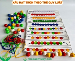 Xâu hạt nhựa TRÒN to kèm thẻ AAC