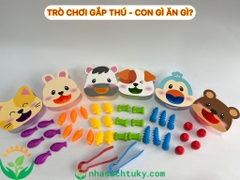 Bộ tập gắp Con gì ăn gì