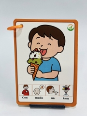 Flashcard thể hiện nhu cầu - Con muốn tập 1