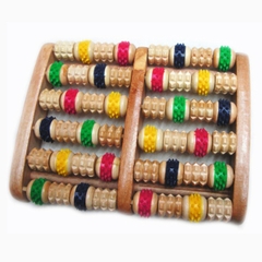 Massge chân gỗ màu