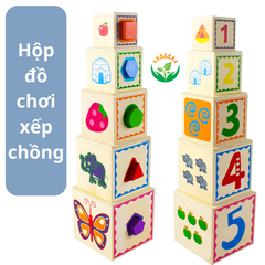 Xếp chồng gỗ 1-5