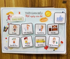 Bộ thời gian biểu - Lịch trình 1 ngày của bé