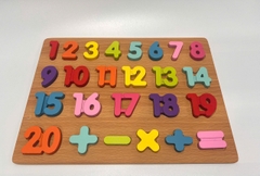 Bảng gỗ nổi số 1-20 và phép tính