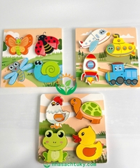 Tranh gỗ nổi 3D 18x18cm