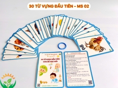 Flashcard 30 Từ vựng đầu đời của bé A6 CÁN BÓNG