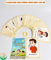 Flashcard Hoạt động hàng ngày của bé A6 CÁN BÓNG