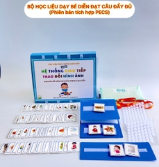 Học liệu dạy bé diễn đạt thành câu đầy đủ (mẫu 2- tích hợp PECS - mini)