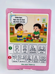 Flashcard con muốn tập 2 cán bóng khổ A6