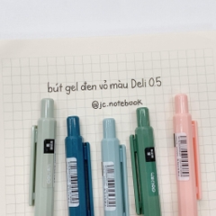 Bút Gel Đen Bấm Deli 0.5mm
