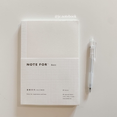 Sổ Tay Note For Basic A5 Ruột Grid Notebook Bìa Trắng