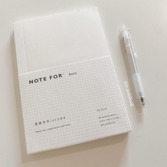 Sổ Tay Note For Basic A5 Ruột Grid Notebook Bìa Trắng