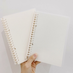 Sổ Còng Binder Bìa Trong Suốt A5/B5 (thay giấy được)