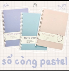 Sổ Còng Binder Pastel Giấy Grid Line size A5/B5 (thay giấy được)