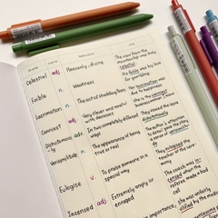 Sổ Vocabulary học từ vựng Study Vocab A5 - Sổ từ vựng học tiếng anh, tiếng trung - May gáy chắc chắn 96 trang