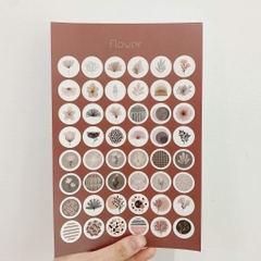 Sticker Tròn Họa Tiết