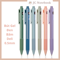 Bút Gel Đen Bấm Deli 0.5mm