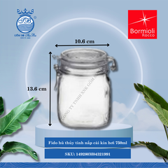 Hủ Nắp Cài Kín Hơi Fido Bormioli Rocco Thủy Tinh