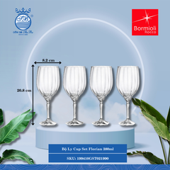 Bộ 4 Ly Rượu Florian Bormioli Rocco Thủy Tinh