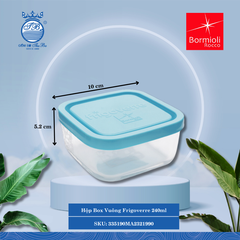 Hộp Vuông Frigoverre Bormioli Rocco Thủy Tinh