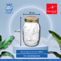 Hủ Quattro Invetro Bormioli Rocco Thủy Tinh