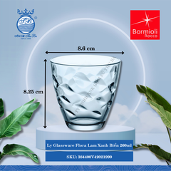 Ly Flora 260ml (Nhiều Màu) Bormioli Rocco Thủy Tinh
