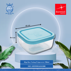 Hộp Vuông Frigoverre Bormioli Rocco Thủy Tinh